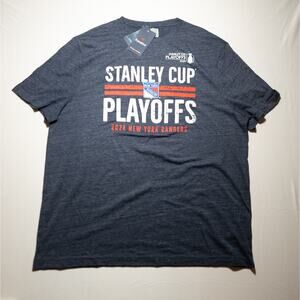 Fanatics New York Rangers 2024 Stanley Cup Playoffs T-Shirt Mens 2XL Navy NWT